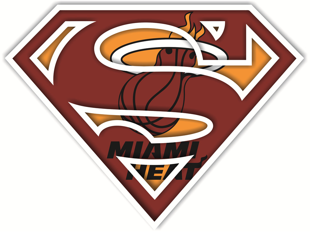 Miami Heat superman fabric transfer